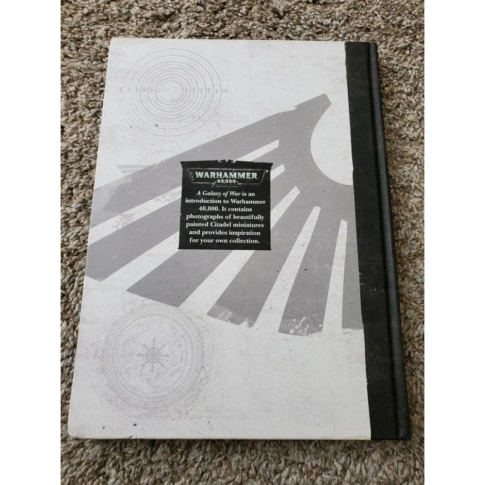 Warhammer 40K 40,000 2-Hardcover Book Lot Galaxy War & Rulebook Games Workshop